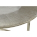 2-bordsset DKD Home Decor Gyllene Metall Aluminium 76 x 76 x 44 cm