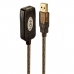 Kabel USB LINDY 42631 20 m Črna