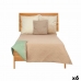 Megfordítható ágytakaró 180 x 260 cm Zöld Bézs szín (6 egység)