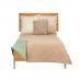 Vendbart sengeteppe 180 x 260 cm Grønn Beige (6 enheter)