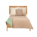 Vendbart sengeteppe 240 x 260 cm Grønn Beige (6 enheter)