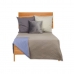 Cuvertură de pat reversibilă 180 x 260 cm Albastru Gri (6 Unități)