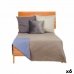 Vendbart sengeteppe 240 x 260 cm Blå Grå (6 enheter)