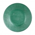 Flacher Teller grün Glas 21 x 2 x 21 cm (6 Stück)