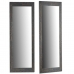 Wall mirror Grey Wood Glass 53,5 x 155,5 x 1,5 cm (2 Units)