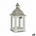 Lantern White Silver Wood Metal 13 x 29 x 13 cm (6 Units)