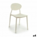 Spisebordsstol Hvid Plastik 41 x 81 x 49 cm (4 enheder)