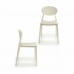 Cadeira de Sala de Jantar Branco Plástico 41 x 81 x 49 cm (4 Unidades)