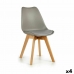 Dining Chair Brown Grey 42 x 80 x 50 cm (4 Units)