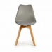 Blagavaonska stolica Smeđa Siva 42 x 80 x 50 cm (4 kom.)
