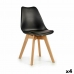 Dining Chair Brown Black 42 x 80 x 50 cm (4 Units)