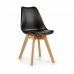 Jídelní židle Kaštanová Černý 42 x 80 x 50 cm (4 kusů)