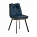 atzveltnes krēsls Pogu Zils Melns Pelēks Tērauds 62 x 85 x 47 cm (2 gb.)