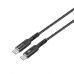 Kabel USB C CoolBox COO-CAB-UC-60W 1,2 m 60 W 480 Mbps Svart Svart/Grå
