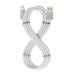 Kabel USB naar micro-USB Celly USBMICROMAGWH Wit 1 m