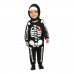 Маскарадные костюмы для младенцев Чёрный Скелет (2 Предметы)