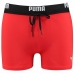 Muški Kupaći Kostim Puma Logo Swim Trunk Boxer Crvena