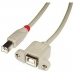 USB-Kaapeli LINDY 31801 Musta Harmaa 1 m