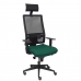 Cadeira de escritório com apoio para a cabeça Horna P&C BALI426 Verde-escuro