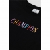 Moteriški marškinėliai su trumpomis rankovėmis Champion Crewneck Croptop Juoda