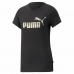 Moteriški marškinėliai su trumpomis rankovėmis Puma Essentials+ Nova Shine Juoda
