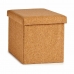 Διακοσμητικό κουτί Εύκαμπτο Καφέ φελλός Ξύλο MDF 31 x 31 x 31 cm (4 Μονάδες)