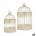 Decorative cage Set Cream (2 Units)