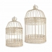 Decorative cage Set Cream (2 Units)