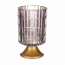 LED Lantern Grey Golden Glass 10,7 x 18 x 10,7 cm (6 Units)