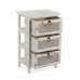 Chest of drawers Versa Old White Wood Paolownia wood Modern 27 x 59 x 37 cm