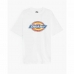T shirt à manches courtes Dickies Icon Logo Blanc Unisexe