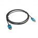 HDMI kabelis Lanberg V2.0 4K SLIM Juoda 1 m Juoda / Mėlyna