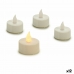 Kerzen-Set LED Weiß 4 x 4 x 3,7 cm (12 Stück)