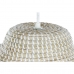Stropna svjetiljka DKD Home Decor Bijela Prirodno Svijetlo smeđi Kristal 50 W 70 x 70 x 20 cm