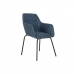 Chair DKD Home Decor Blue Black 59,5 x 60,5 x 78 cm