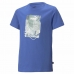 T-shirt med kortärm Barn Puma Essentials+ Street Art Grap Blå