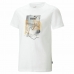 Detské tričko s krátkym rukávom Puma Essentials+ Street Art Grap Biela