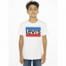 Detské tričko s krátkym rukávom Levi's Sportswear Logo Biela