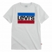 Lühikeste varrukatega T-särk, laste Levi's Sportswear Logo Valge