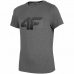 Dětské tričko s krátkým rukávem 4F JTSMF001  Šedý