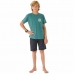 T-shirt à manches courtes enfant Rip Curl Stapler  Bleu