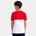 Vaikiški marškinėliai su trumpomis rankovėmis Le coq sportif  N°2 Tricolore Balta