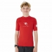 Detské tričko s krátkym rukávom Rip Curl Corps L/S Rash Vest  Červená Lycra Surfovanie