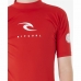 Kortarmet T-skjorte til Barn Rip Curl Corps L/S Rash Vest  Rød Lycra Surfing
