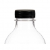 Fľaša Čierna Transparentná Plastické 1 L 8,3 x 23 x 8,3 cm (12 kusov)