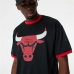 T-shirt de basquetebol New Era NBA Mesh Chicago Bulls Preto