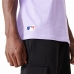 Kortarmet T-skjorte New Era MLB League Essentials New York Yankees Fiolett Unisex