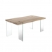Blagavaonski stol DKD Home Decor Providan Svijetlo smeđi Kristal Orah Drvo MDF 180 x 90 x 76 cm