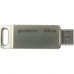 USB-tikku GoodRam Hopeinen 64 GB