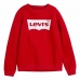 Jungen Sweater ohne Kapuze Levi's Batwing Crewneck  Rot